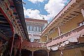 Ladakh - Lamayuru Gompa, the courtyard of the main temple 